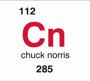 chuck norris periodic table shirt